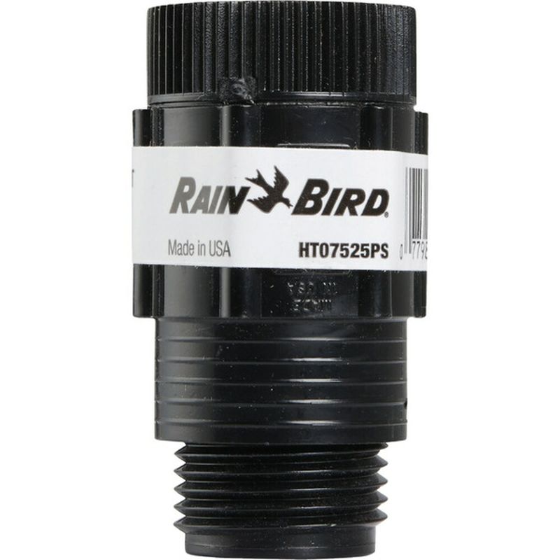 Rain Bird 0.75 Inch Female Hose Thread 25 Psi Drip Irrigation Black Pressure Regulator