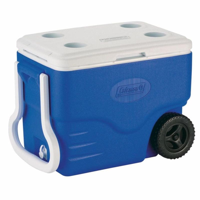 Coleman 40 Quart Blue Wheeled Cooler