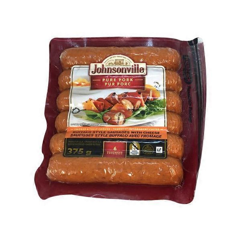 Johnsonville Buffalo Style Sausages with Cheese (101679) Smoked