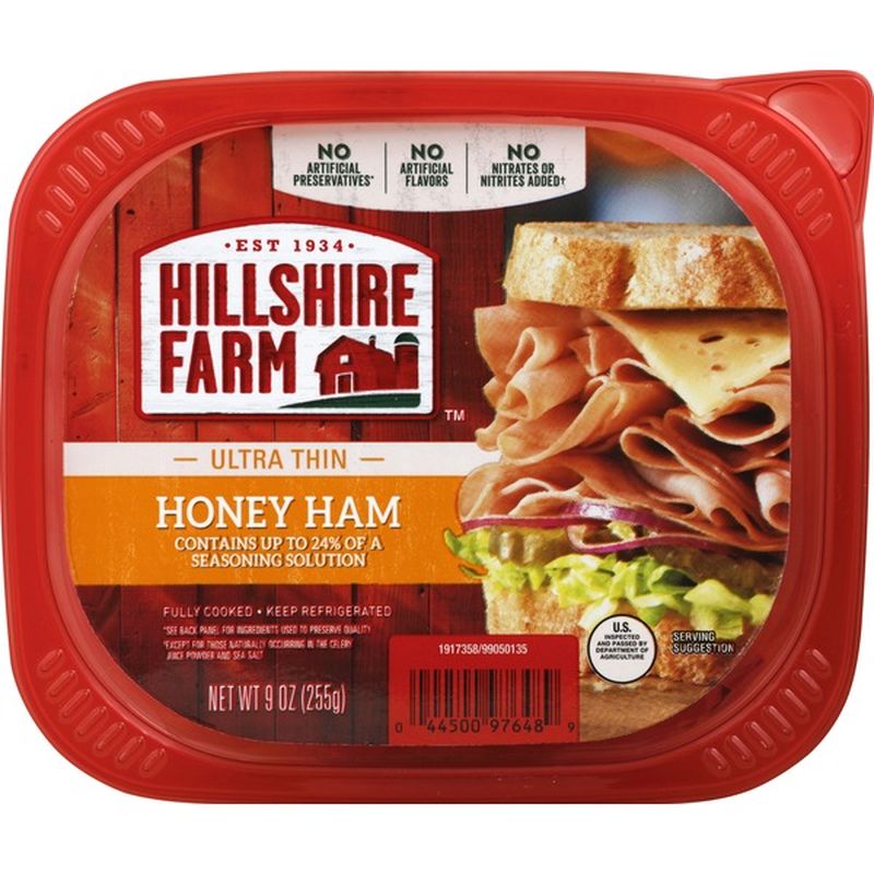 Hillshire Farm Ultra Thin Sliced Lunchmeat, Honey Ham (9 Oz) From Fred ...