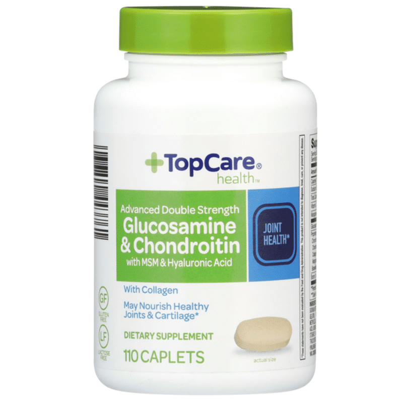 TopCare Advanced Double Strength Glucosamine & Chondroitin With Msm & Hyaluronic Acid May