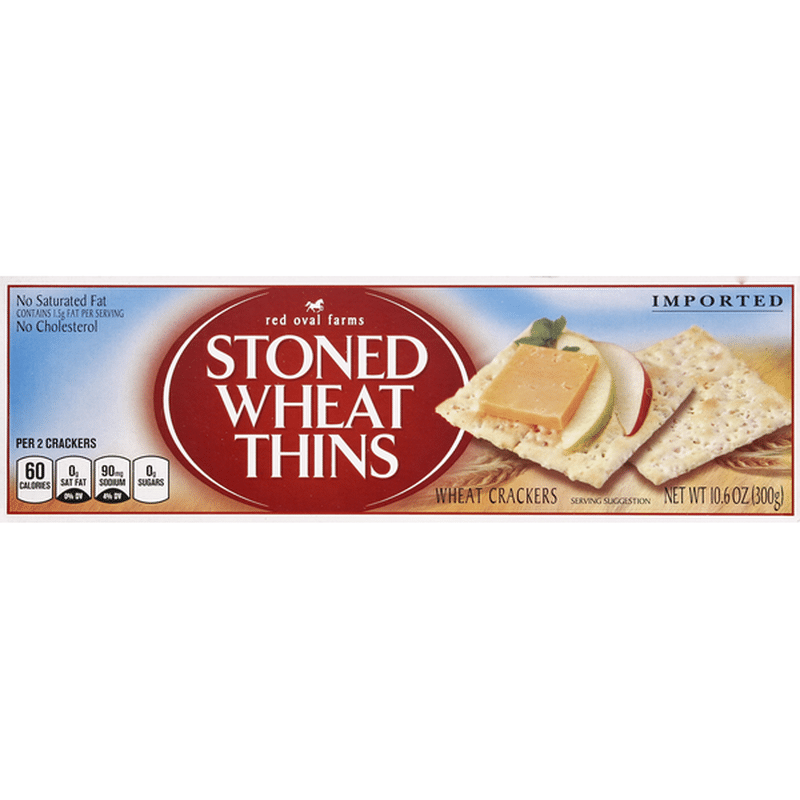 Wheat Thins Red Oval Farms Stoned Wheat Thin Crackers (10.6 oz) Instacart