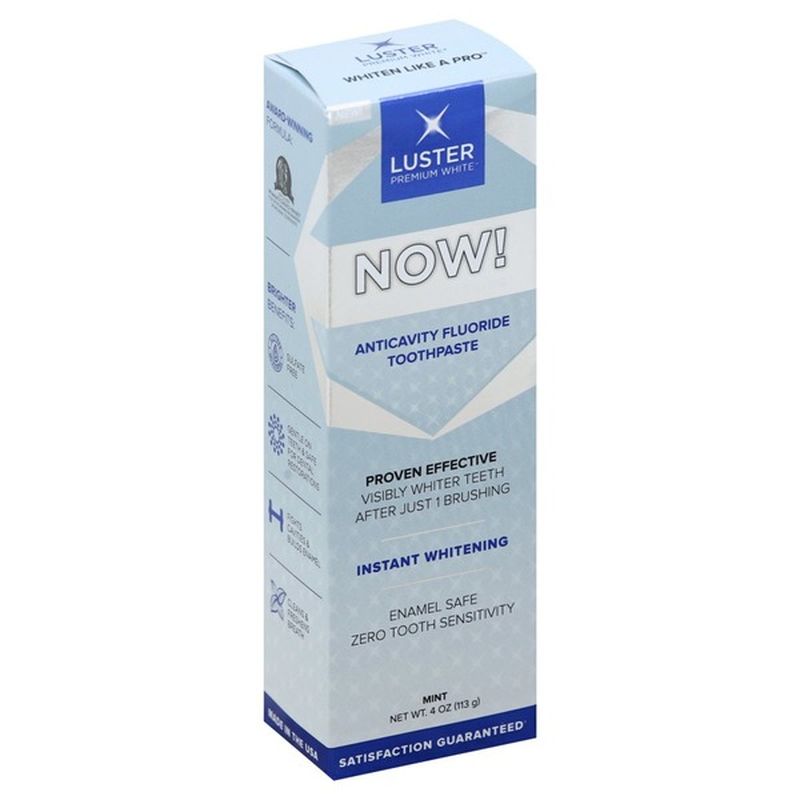 luster now toothpaste