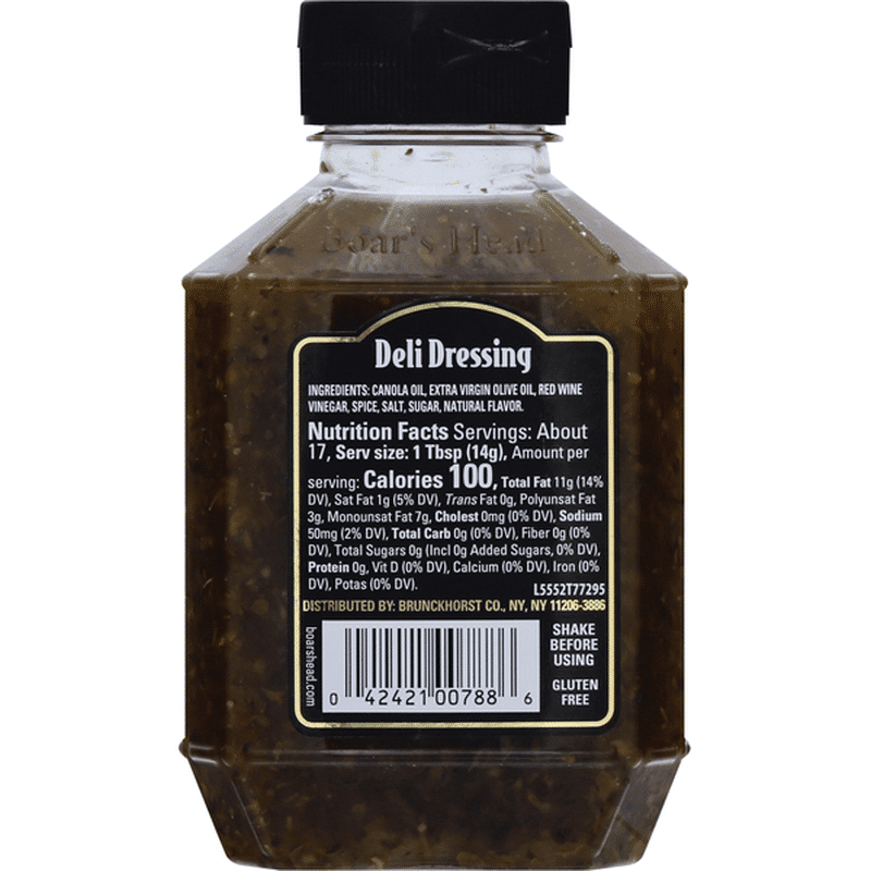 Boar's Head Deli Dressing, with Extra Virgin Olive Oil (8.5 oz) Instacart