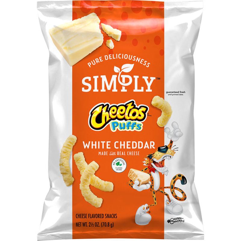 CHEETOS White Cheddar Cheese Flavored Snacks (2.5 oz) Instacart