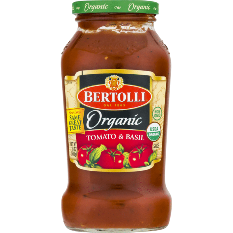 Bertolli Organic Tomato & Basil Sauce (24 oz) Instacart