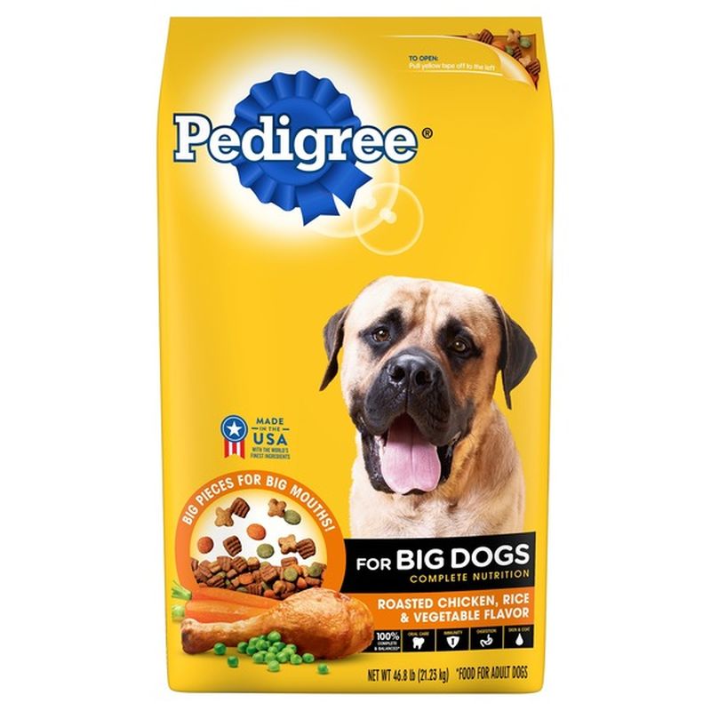 Pedigree Rice & Vegetable Dry Dog Food for Big Dogs Adult Complete Nutrition Roasted Chicken