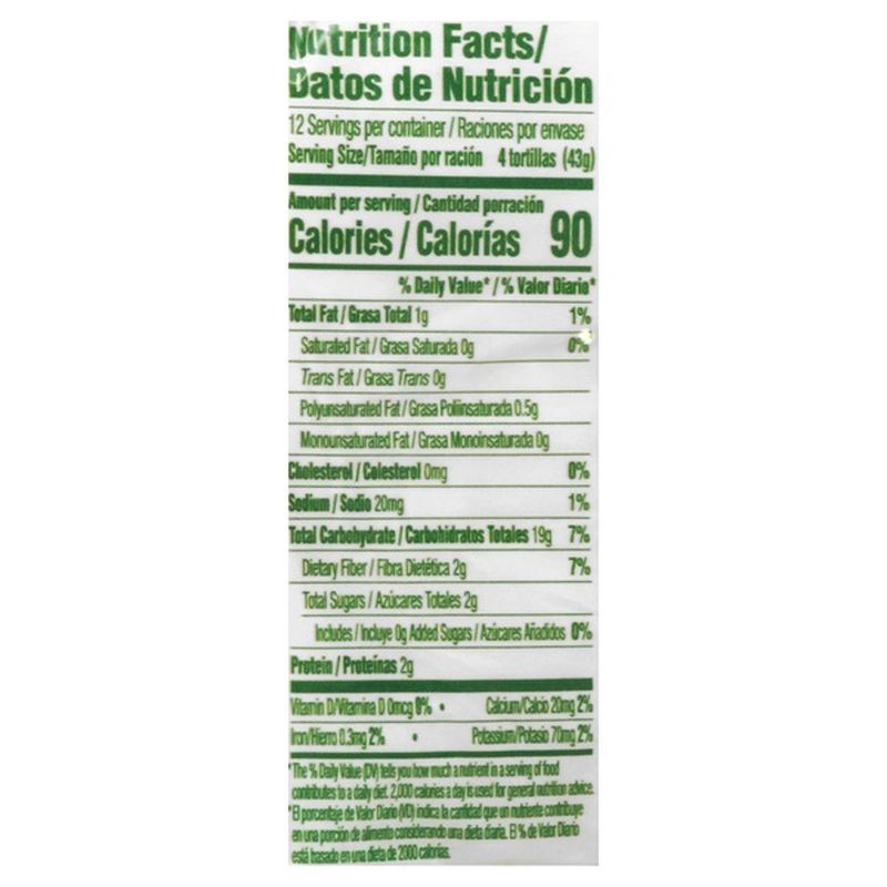 Guerrero Tortillas, White Corn, 25 Calories (50 each) Instacart