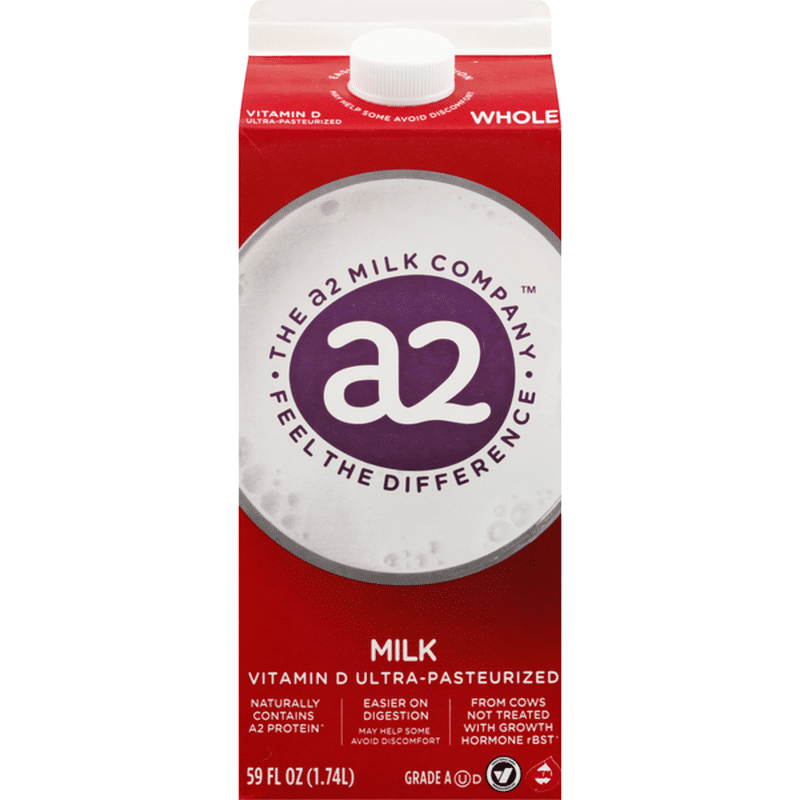a2 Milk, Whole, Vitamin D (59 oz) from Fry's Instacart