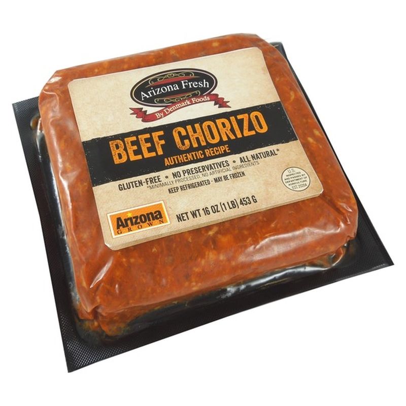 Denmark Foods Arizona Fresh Beef Chorizo Authentic Recipe 1 Lb From