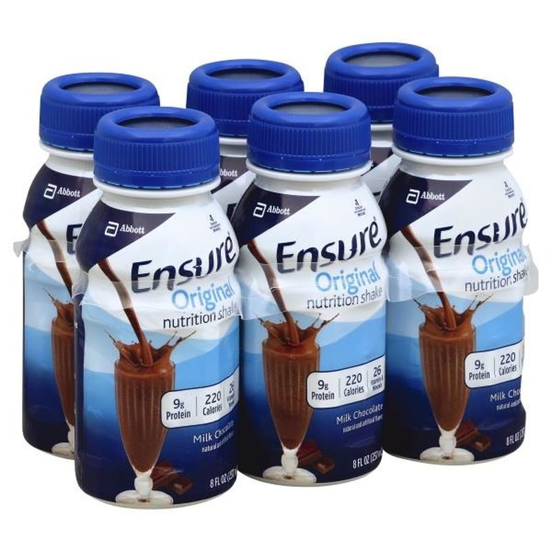Ensure Original Nutrition Shake Milk Chocolate Ready-to-Drink Bottles