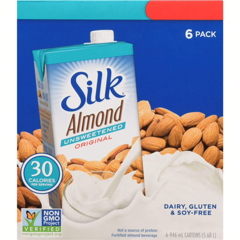 Silk Unsweetened Original True Almond Beverage