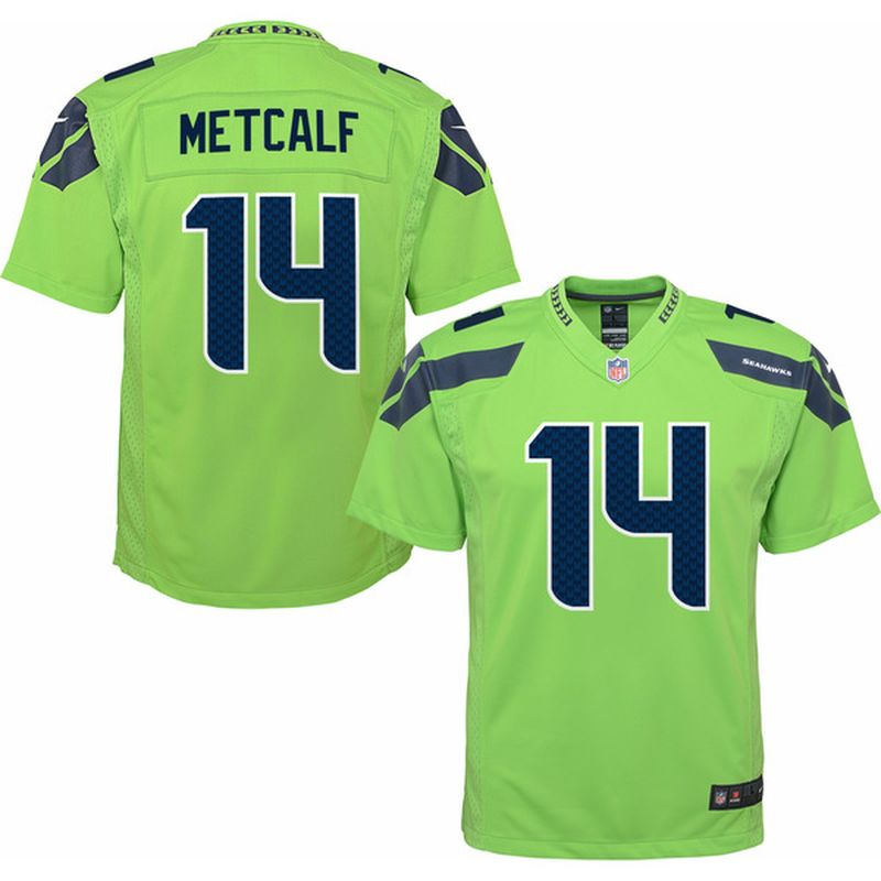 Limited Men's D.K. Metcalf Camo Jersey - #14 Football Seattle