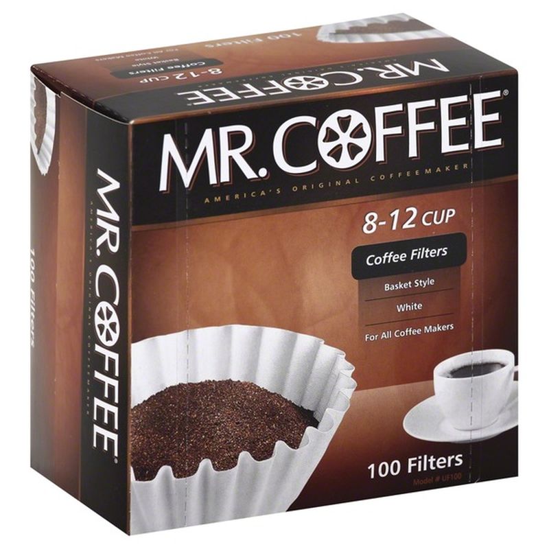 Mr. Coffee Coffee Filters, White, 812 Cup (100 each) Instacart