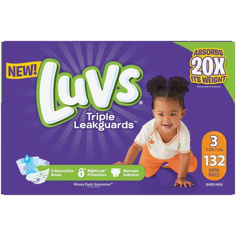 luvs triple leakguard size 3