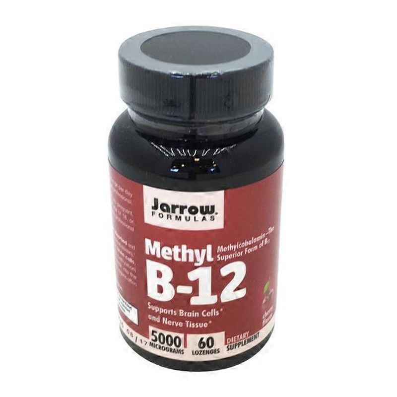 Jarrow Formulas Methyl B-12, 5000 Mcg, Chewable Lozenges, Cherry Flavor ...