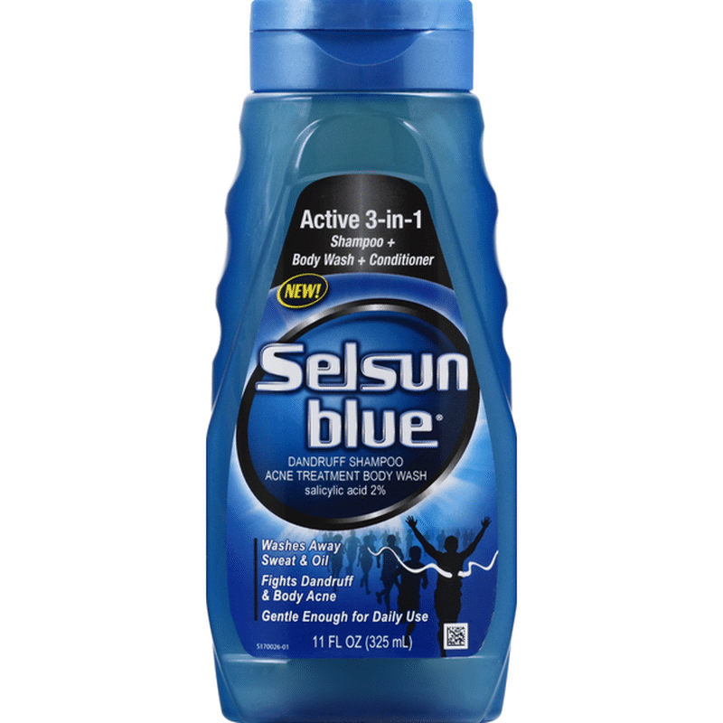 Selsun Blue Body Wash/Shampoo/Conditioner, 3 in One (11 oz) Instacart