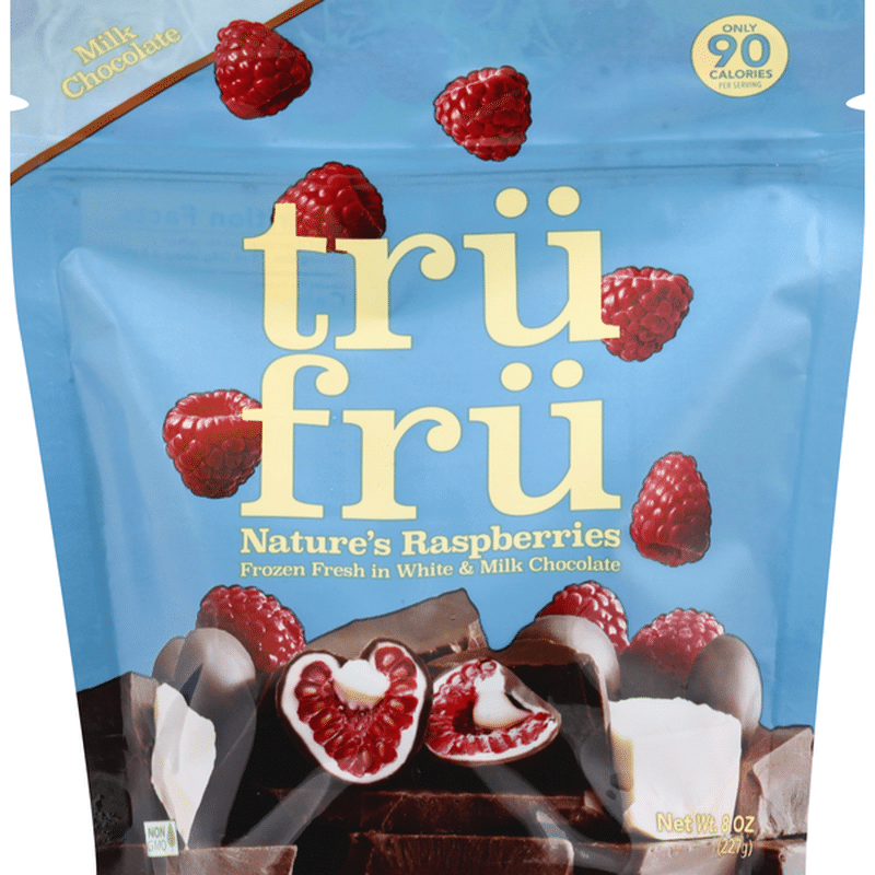 Tru Fru Raspberries, Milk Chocolate (8 oz) - Instacart