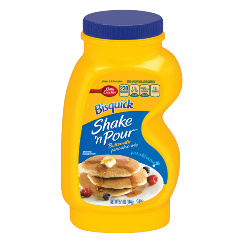 Bisquick Betty Crocker Baking Mix, Shake 'N Pour Pancake Mix, Buttermilk