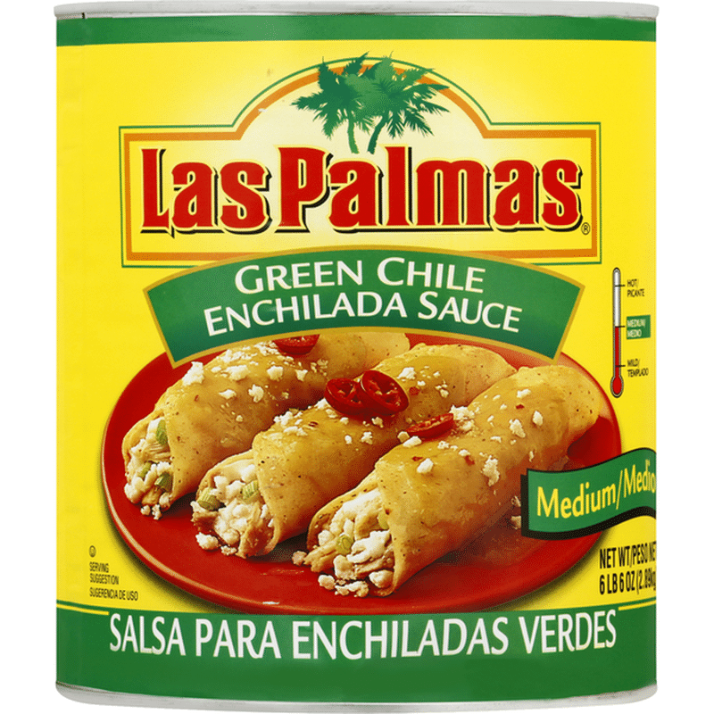 Las Palmas Enchilada Sauce, Green Chile, Medium (10 lb) Instacart