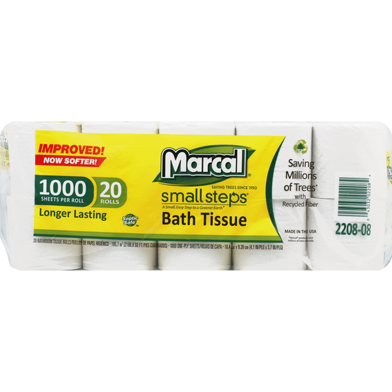 Marcal Bath Tissue Rolls, One-Ply (20 each) - Instacart