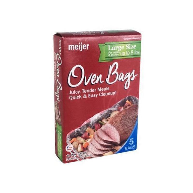 Meijer Large Oven Bags (5 ct) Instacart