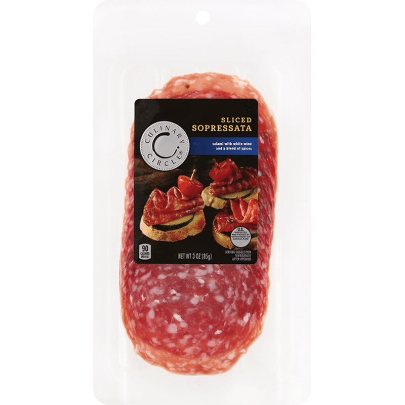 Culinary Circle Salami, Sopressata, Sliced (3 oz) Delivery or Pickup