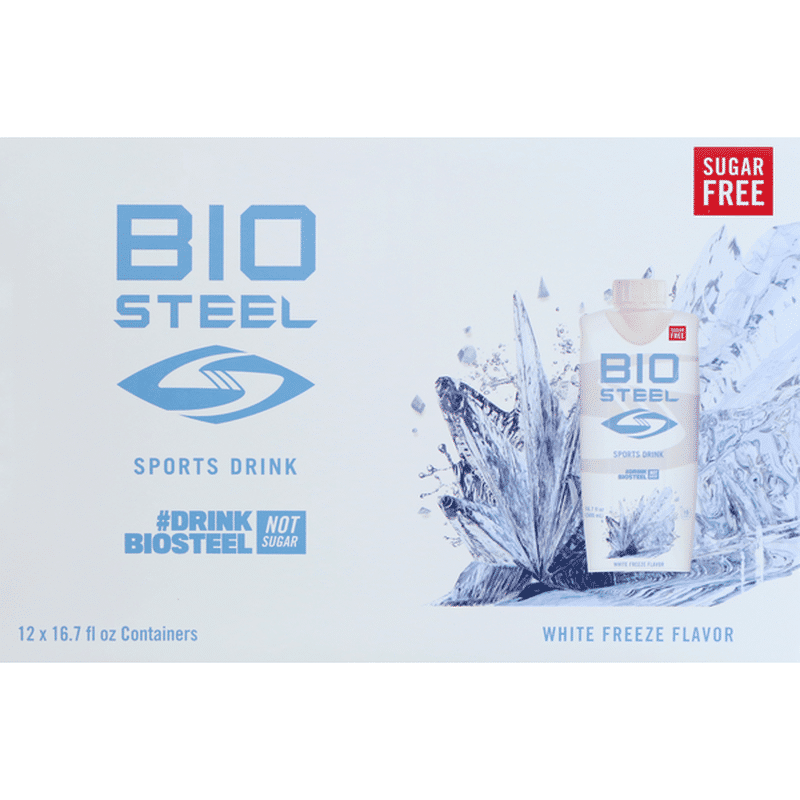 BioSteel Sports Drink, Sugar Free, White Freeze Flavor (12 each