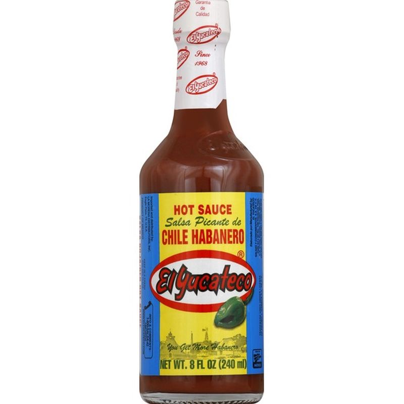 El Yucateco Hot Sauce, Red, Chile Habanero (8 oz) Instacart