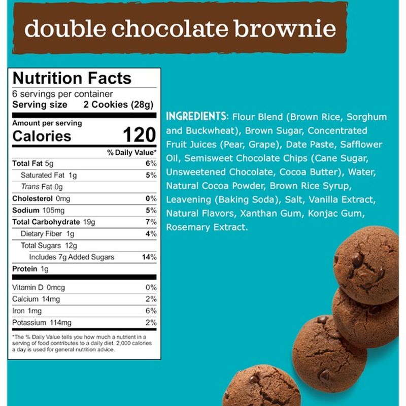 Enjoy Life Double Chocolate Brownie Handcrafted Soft Baked Cookies 6 Oz Instacart