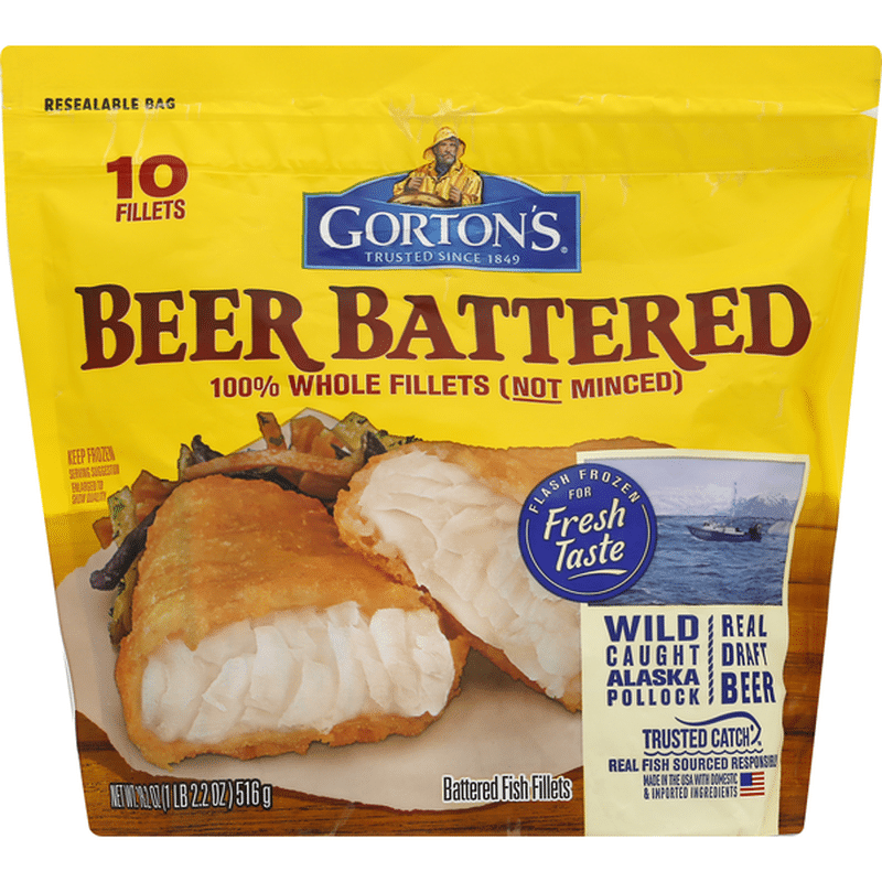 Gorton's Beer Battered Crispy Fish Fillets (18.2 oz) Instacart