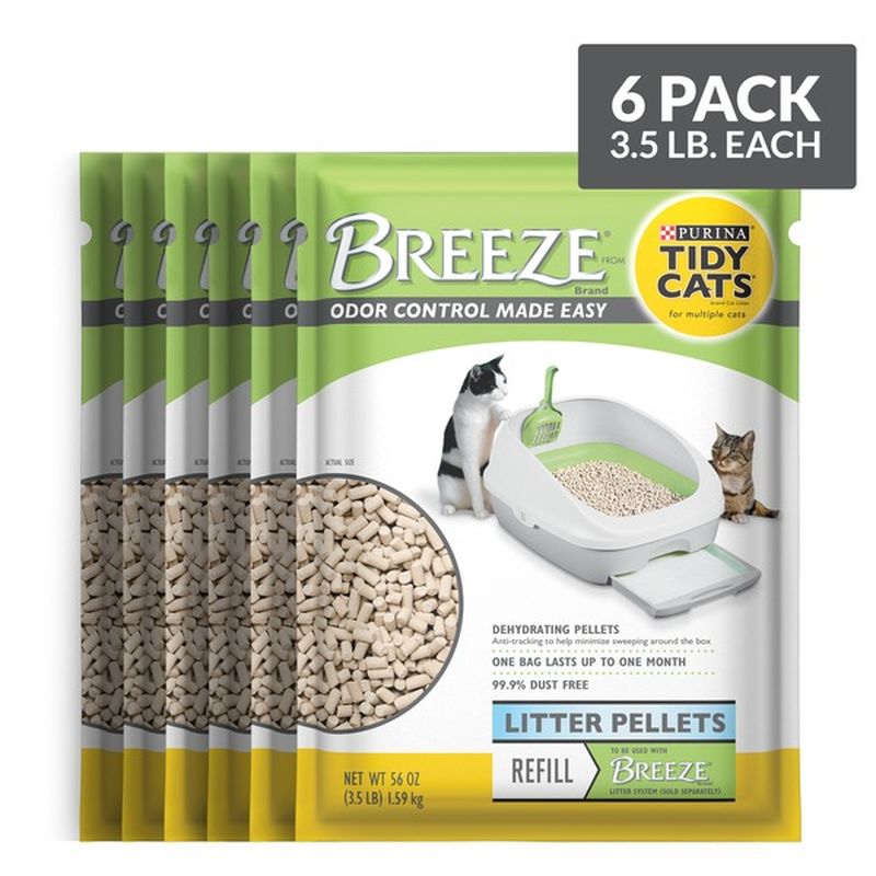 Tidy Cats Litter Pellets, BREEZE Refill Litter Pellets (3.5 lb) from