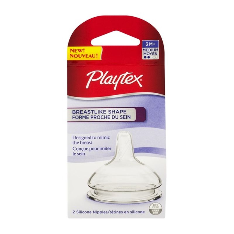playtex bottle nipples medium flow