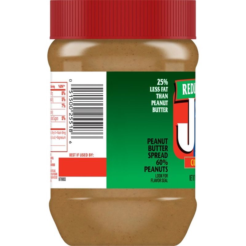 Jif Reduced Fat Creamy Peanut Butter Spread (16 oz) Instacart