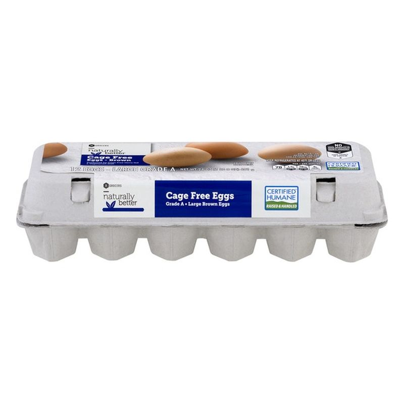Southeastern Grocers Naturally Better Eggs Brown Cage Free 12 CT (12