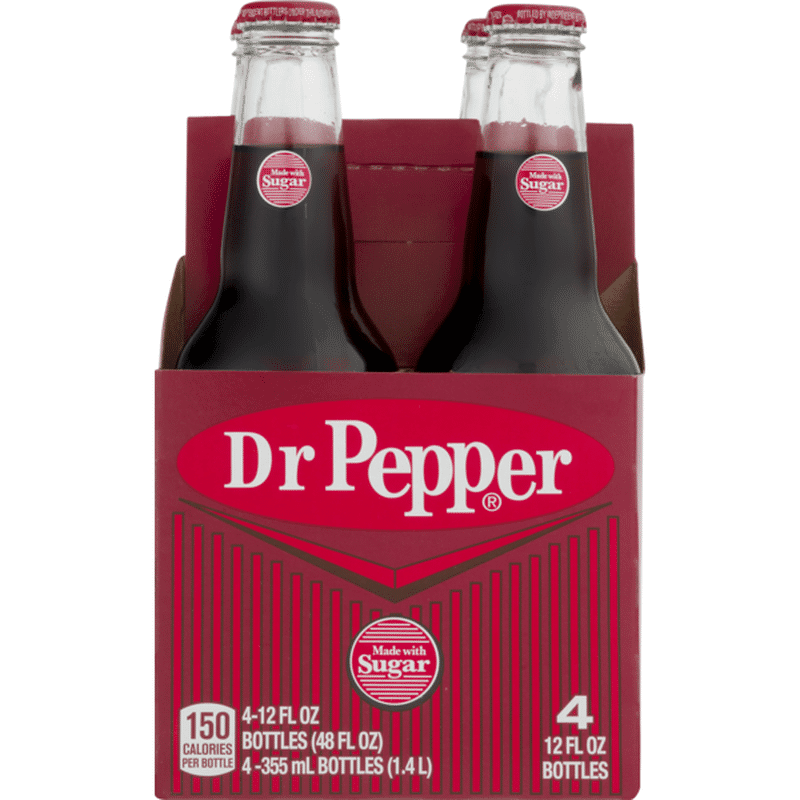 Dr Pepper Made with Sugar Soda (48 fl oz) - Instacart