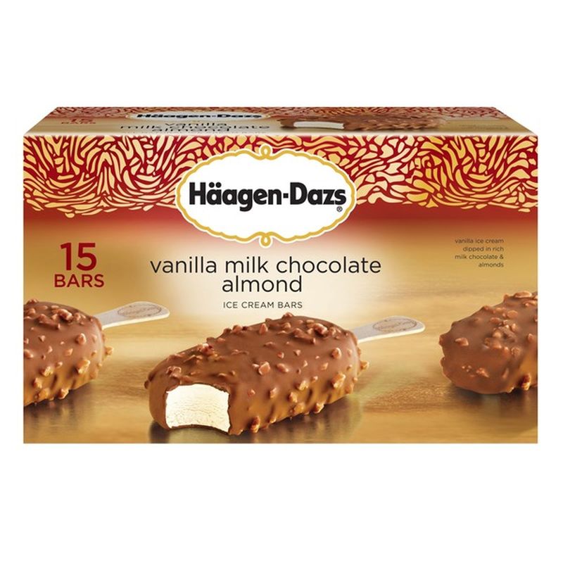 Häagen-dazs Vanilla Milk Chocolate Almond Ice Cream Bars (3 Fl Oz) From ...