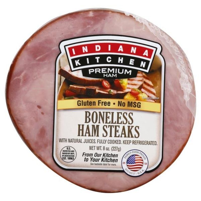 Indiana Kitchen Ham Steaks, Boneless (8 oz) from Publix - Instacart