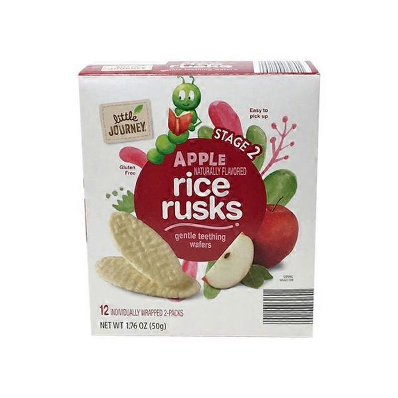 little journey apple rice rusks