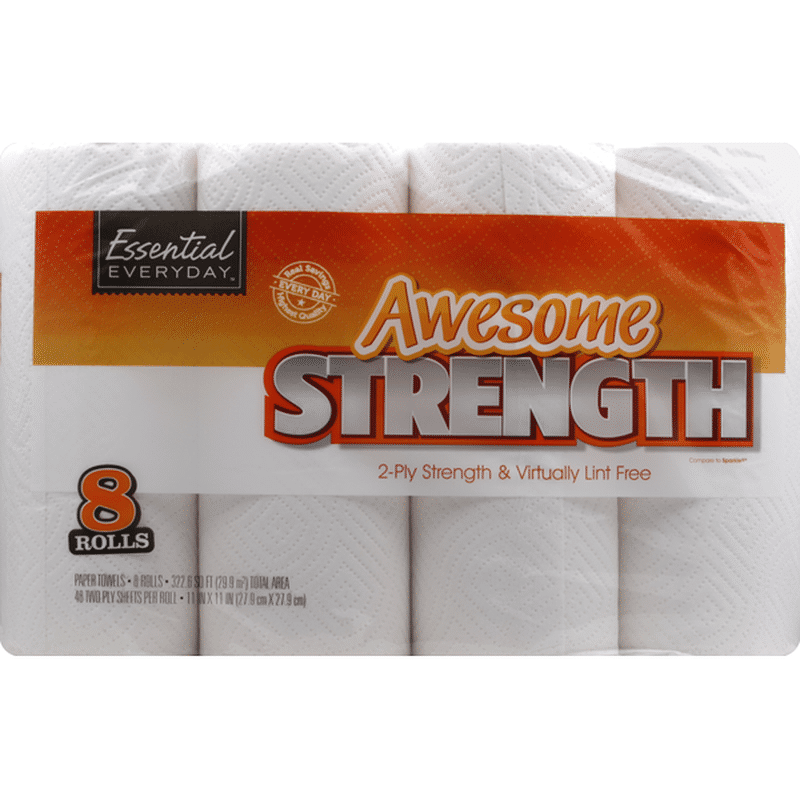 Essential Everyday Paper Towels, 2Ply (8 each) Instacart