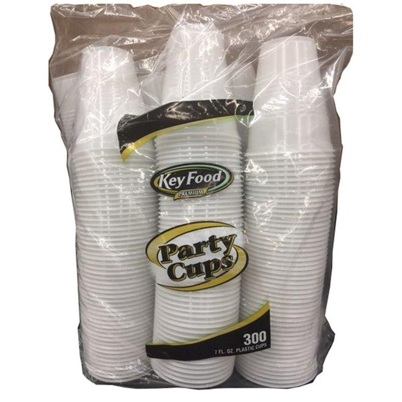 Key Food Cups Plastic Cold 7oz