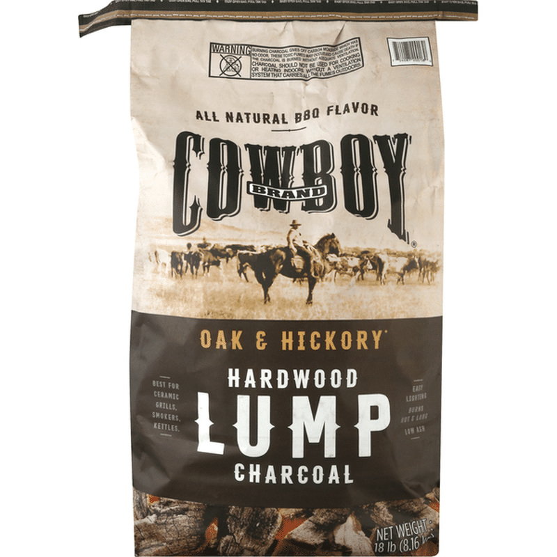 Cowboy Lump Charcoal, Hardwood, Oak & Hickory (18 lb) Delivery or