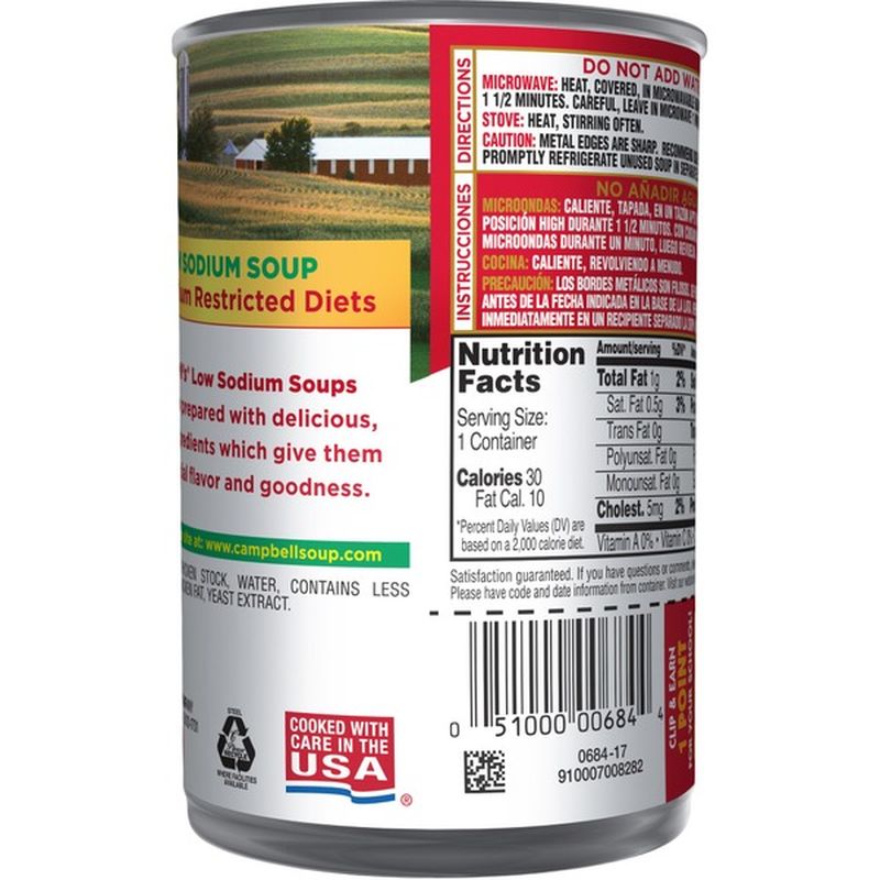 Campbell's® ReadytoServe Low Sodium Chicken Broth (10.5 oz) Instacart