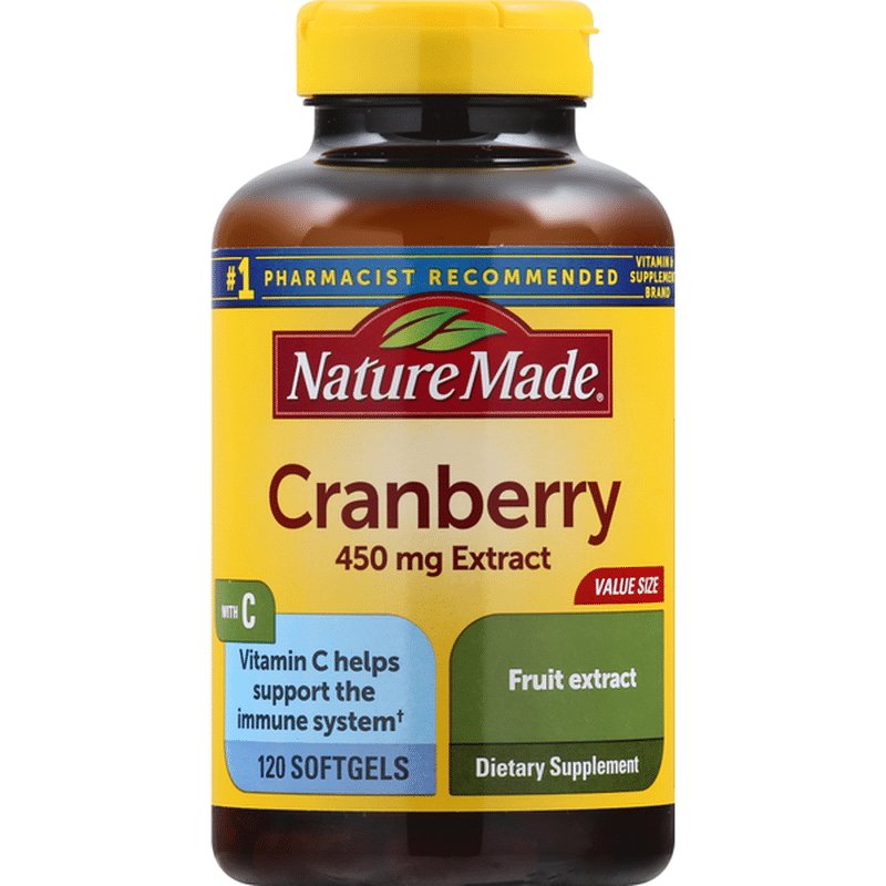 Nature Made Cranberry + Vitamin C Softgels (120 ct) Delivery or Pickup