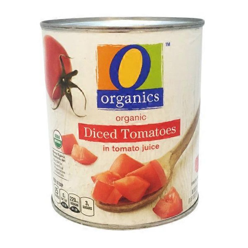 O Organics Tomatoes, in Tomato Juice, Organic, Steam Peeled, Diced (28