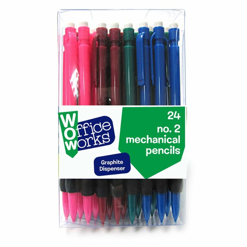 Officeworks Number 2 Mechanical Pencils
