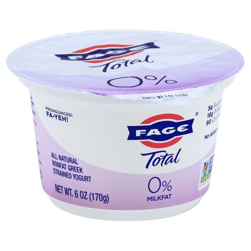 Fage Total Nonfat Greek Strained Yogurt (6 oz) - Instacart