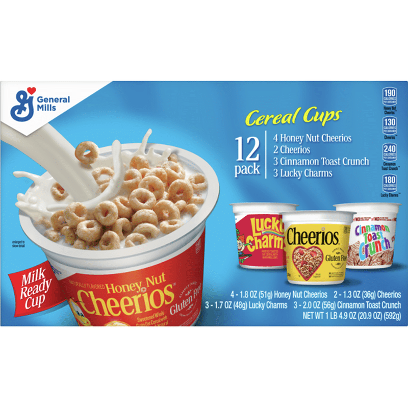 Cheerios Cereal Cups Variety Pack (20.9 oz) Instacart