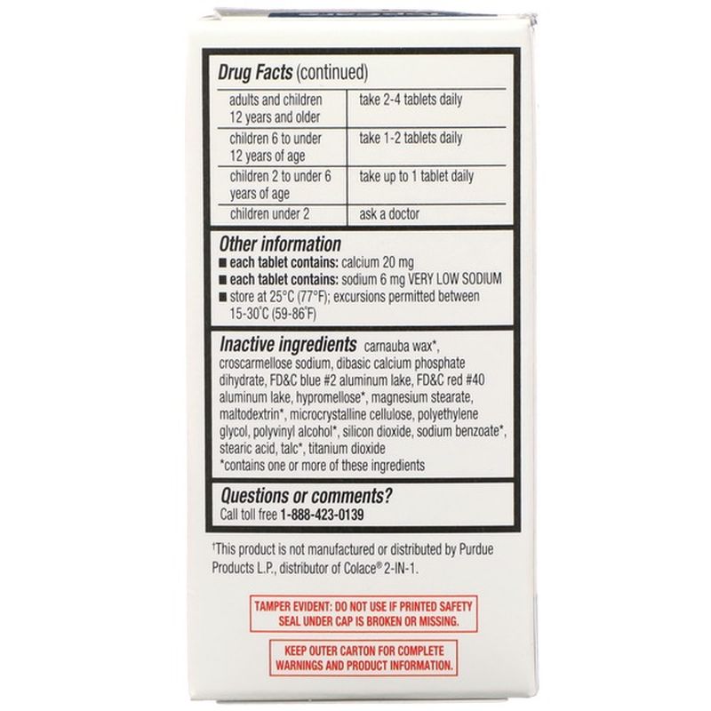 Top Care Stool Softener Docusate Sodium 50 Mg + Stimulant Laxative