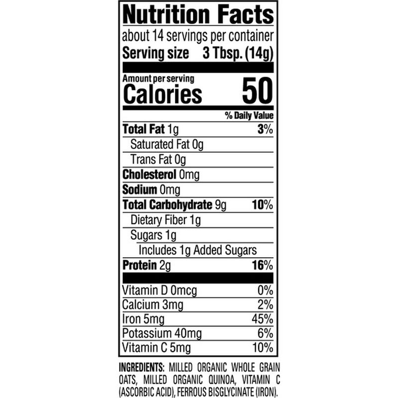 happy baby organic oats and quinoa